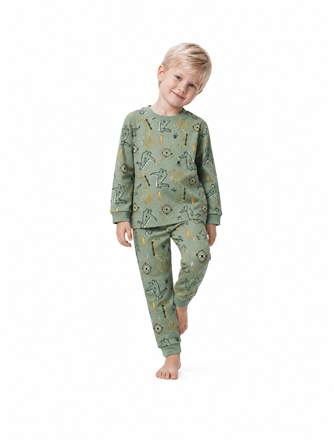 Pijama Confortabila “Achim”, Imprimeu Croco