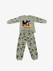 Pijama Bumbac “Mickey”, Verde