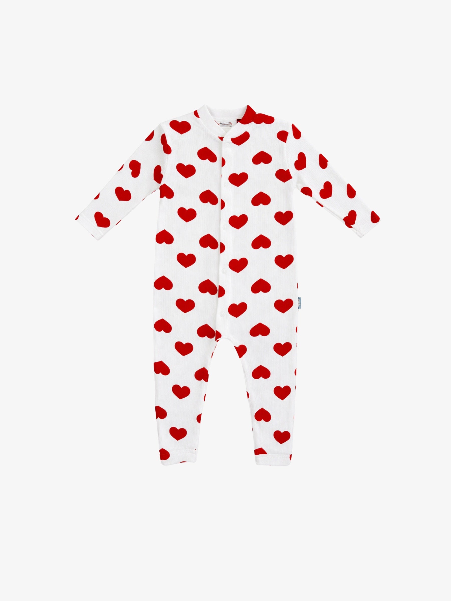Salopeta “Heart”, Imprimeu Inimioare, Rosu