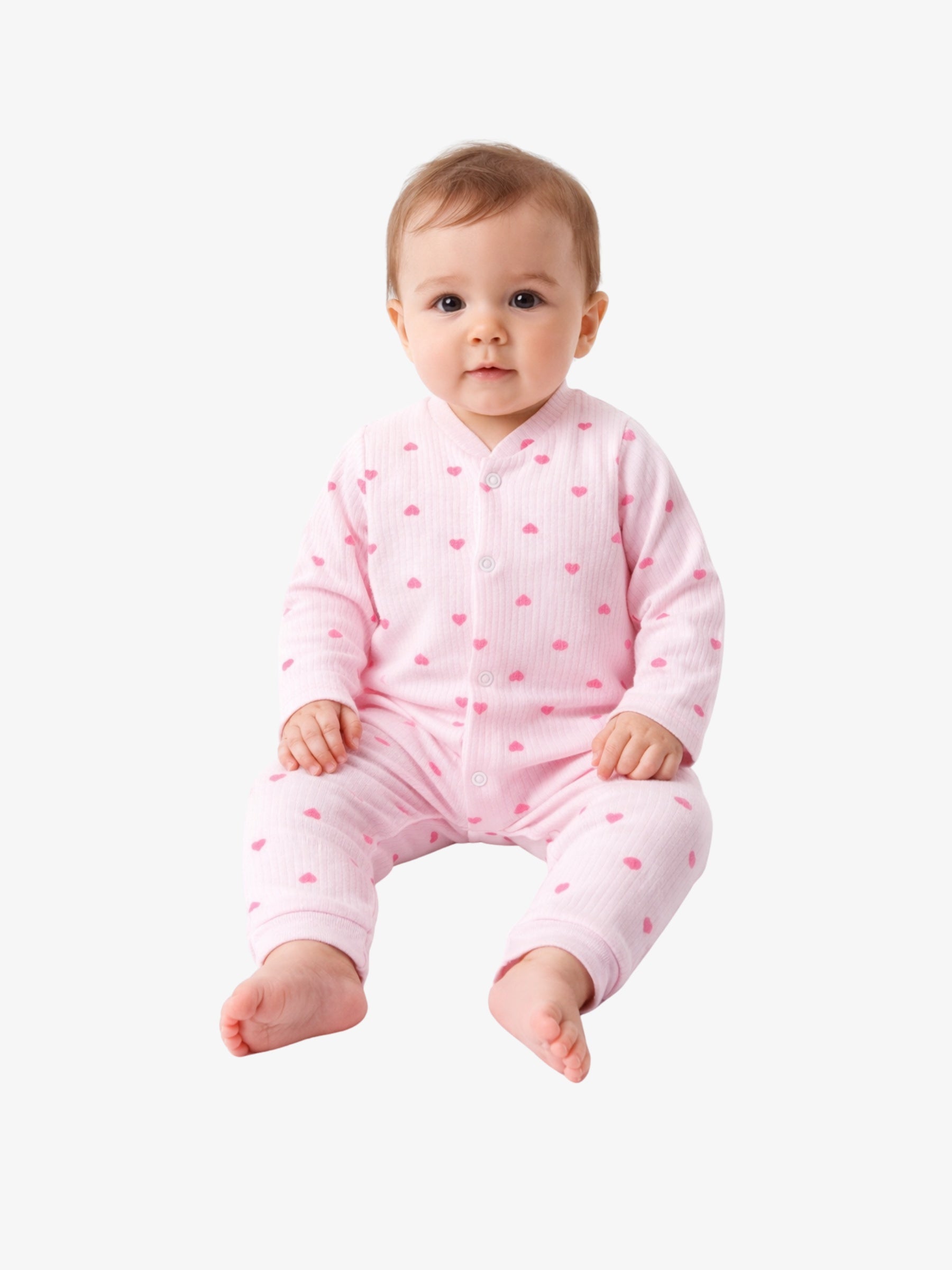 Salopeta “ Lovelly”, Imprimeu Inimioare, Roz