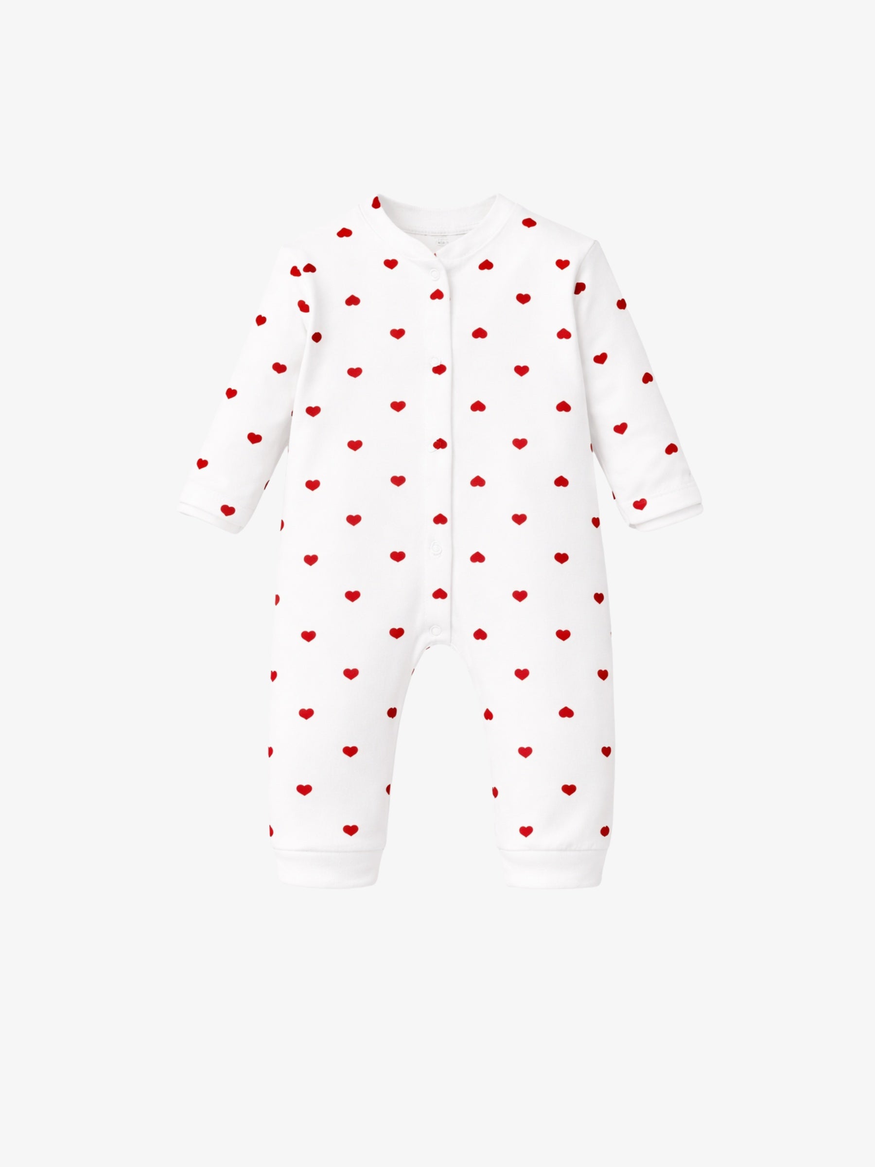 Salopeta “Dots”, Imprimeu Inimioare, Rosu